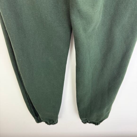 John Galt Womens Elastic Waistband Lounge Rosa Forest Green Jogger Sweatpants - Picture 6 of 10